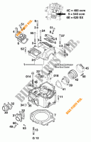 CYLINDER HEAD  for KTM 620 SX 1998