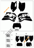 STICKERS for KTM 620 SX 1998