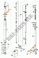 FRONT FORK (PARTS) for KTM 620 SUPER-COMP WP/ 19KW 1995