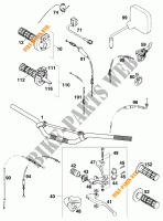 HANDLEBAR / CONTROLS for KTM 620 SUPER-COMP WP/ 19KW 1995