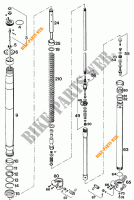 FRONT FORK (PARTS) for KTM 620 SUPER-COMP WP/ 19KW 1994