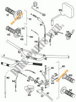 HANDLEBAR / CONTROLS for KTM 620 SUPER-COMP WP/ 19KW 1994