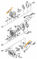 HEADLIGHT / TAIL LIGHT for KTM 620 SUPER-COMP WP/ 19KW 1994