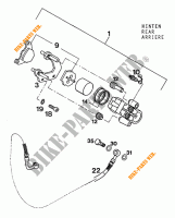 REAR BRAKE CALIPER for KTM 620 SUPER-COMP WP/ 19KW 1994