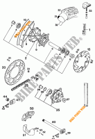 REAR WHEEL for KTM 620 SUPER-COMP WP/ 19KW 1994
