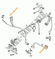 WIRING HARNESS for KTM 620 SUPER-COMP WP/ 19KW 1994