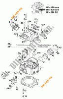 CYLINDER HEAD  for KTM 620 SUP-COMP 1998