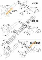 EXHAUST for KTM 620 SUP-COMP 1998