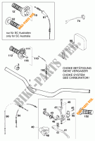 HANDLEBAR / CONTROLS for KTM 620 SUP-COMP 1998