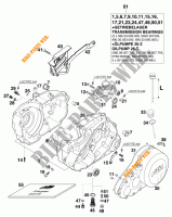 CRANKCASE for KTM 620 SC 2001