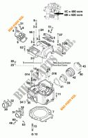 CYLINDER HEAD REAR for KTM 620 SC 2001