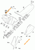 TANK / SEAT for KTM 620 SC 2001