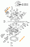 CYLINDER HEAD  for KTM 620 SC 2000