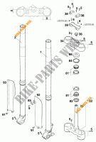 FRONT FORK / TRIPLE CLAMP for KTM 620 SC 2000