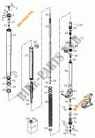 FRONT FORK / TRIPLE CLAMP for KTM 620 SC 2000