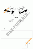 STICKERS for KTM 620 SC 2000