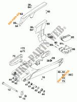 SWINGARM for KTM 620 SC 2000