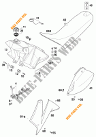 TANK / SEAT for KTM 620 SC 2000