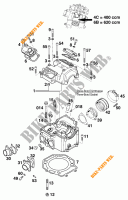 CYLINDER HEAD  for KTM 620 RXC-E 1997