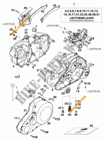 CRANKCASE for KTM 620 RXC-E 1996
