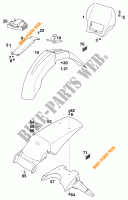 PLASTICS for KTM 620 RXC-E 1996