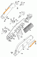 EXHAUST SILENCER for KTM 620 RXC-E 1995