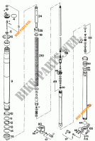 FRONT FORK (PARTS) for KTM 620 RXC-E 1995
