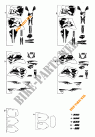 STICKERS for KTM 620 RXC-E 1995