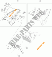 SIDE PANELS for KTM RC 390 WHITE ABS 2017