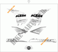 STICKERS for KTM RC 390 WHITE ABS 2017