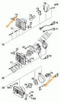 HEADLIGHT / TAIL LIGHT for KTM 620 LC4 RALLYE 1997