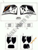 STICKERS for KTM 620 LC4 RALLYE 1997