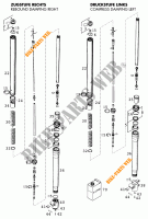 FRONT FORK (PARTS) for KTM 620 LC4 COMPETITION 1999