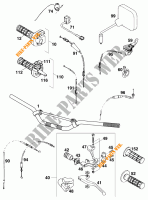 HANDLEBAR / CONTROLS for KTM 620 E-XC DAKAR 20KW/20LT 1995