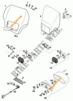 HEADLIGHT / TAIL LIGHT for KTM 620 E-XC DAKAR 20KW/20LT 1995