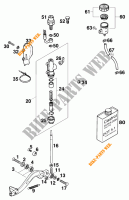 REAR BRAKE MASTER CYLINDER for KTM 620 E-XC DAKAR 20KW/20LT 1995