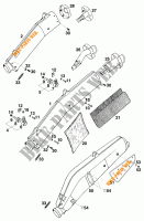 EXHAUST SILENCER for KTM 620 E-XC 20KW/20LT 1994