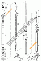 FRONT FORK (PARTS) for KTM 620 E-XC 20KW/20LT 1994