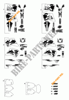 STICKERS for KTM 620 E-XC 20KW/20LT 1994