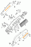 EXHAUST SILENCER for KTM 620 EGS WP 37KW 20LT VIOL  1995
