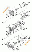 HEADLIGHT / TAIL LIGHT for KTM 620 EGS WP 37KW 20LT VIOL  1995