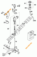 REAR BRAKE MASTER CYLINDER for KTM 620 EGS WP 37KW 20LT VIOL  1995