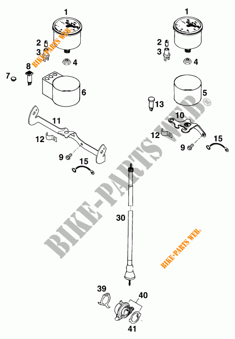 IGNITION SWITCH for KTM 620 EGS WP 37KW 20LT VIOL  1995