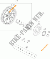 FRONT WHEEL for KTM RC 390 WHITE ABS 2016