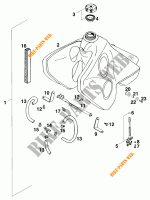 TANK / SEAT for KTM 620 EGS WP 37KW 20LT 1994