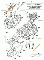 CRANKCASE for KTM 620 EGS WP 1996