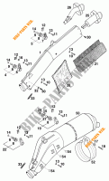 EXHAUST SILENCER for KTM 620 EGS WP 1996