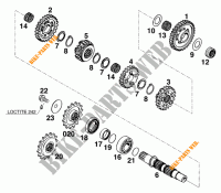 GEARBOX COUNTERSHAFT for KTM 620 EGS WP 1996