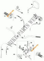 HANDLEBAR / CONTROLS for KTM 620 EGS WP 1996
