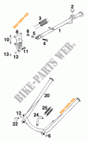 SIDE / MAIN STAND for KTM 620 EGS WP 1996